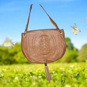 Dolce Vita Tan Leather Shoulder Bag